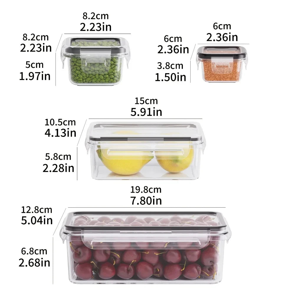 8-Piece Airtight Food Containers